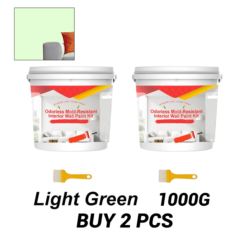 Odorless Mold-Resistant Interior Wall Paint Kit