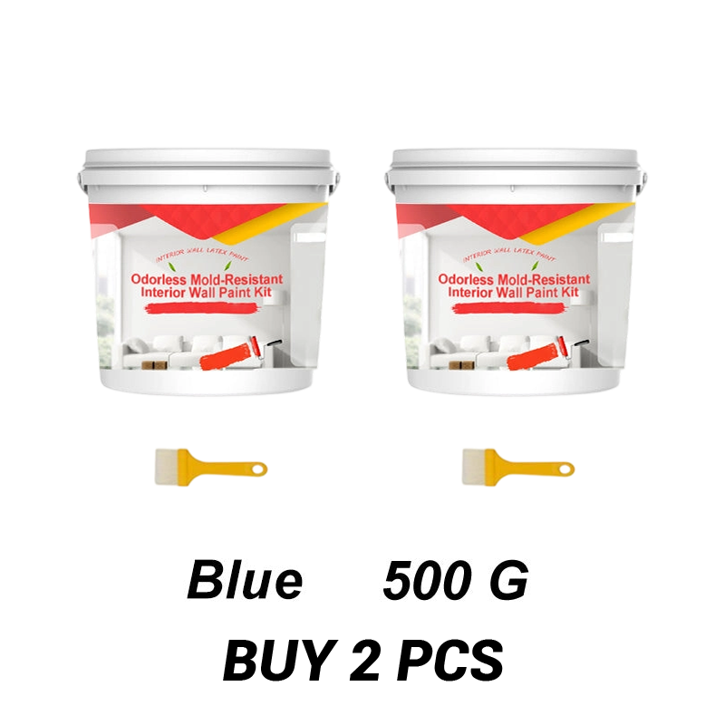 Odorless Mold-Resistant Interior Wall Paint Kit