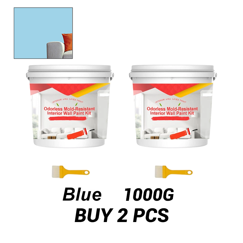 Odorless Mold-Resistant Interior Wall Paint Kit