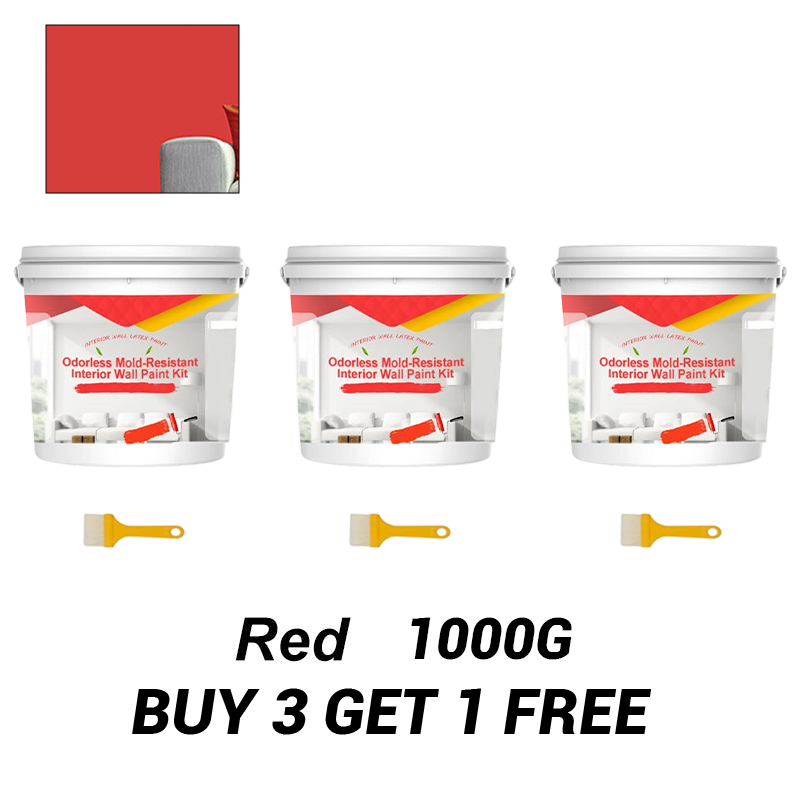 Odorless Mold-Resistant Interior Wall Paint Kit