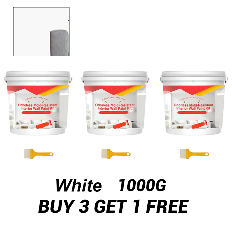 Odorless Mold-Resistant Interior Wall Paint Kit