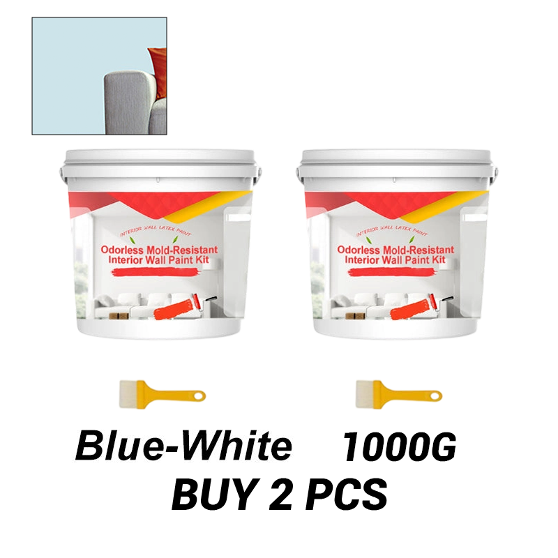 Odorless Mold-Resistant Interior Wall Paint Kit