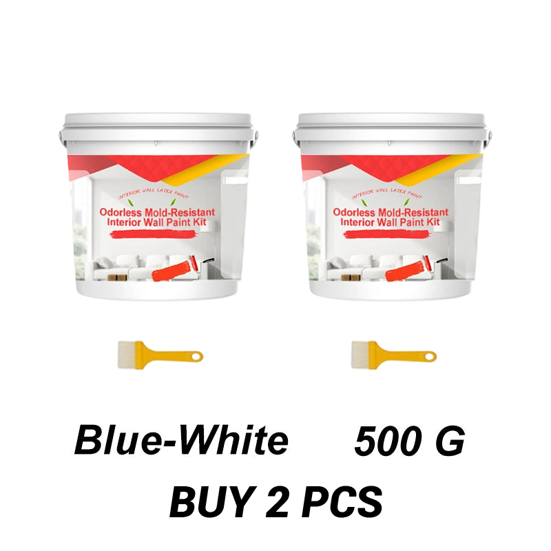 Odorless Mold-Resistant Interior Wall Paint Kit