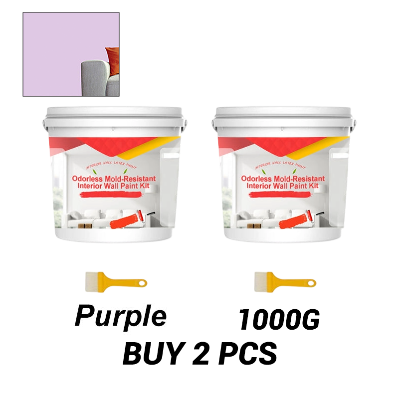 Odorless Mold-Resistant Interior Wall Paint Kit