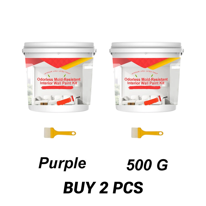 Odorless Mold-Resistant Interior Wall Paint Kit