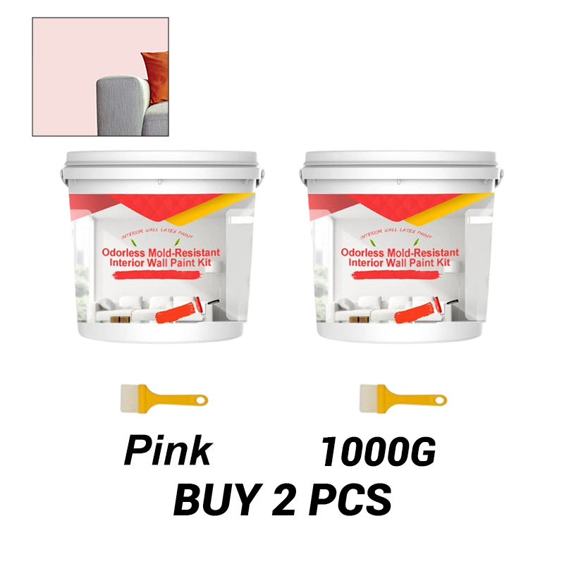 Odorless Mold-Resistant Interior Wall Paint Kit