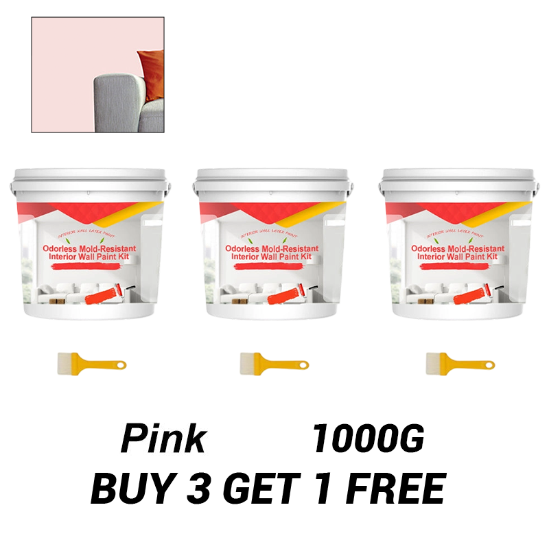 Odorless Mold-Resistant Interior Wall Paint Kit