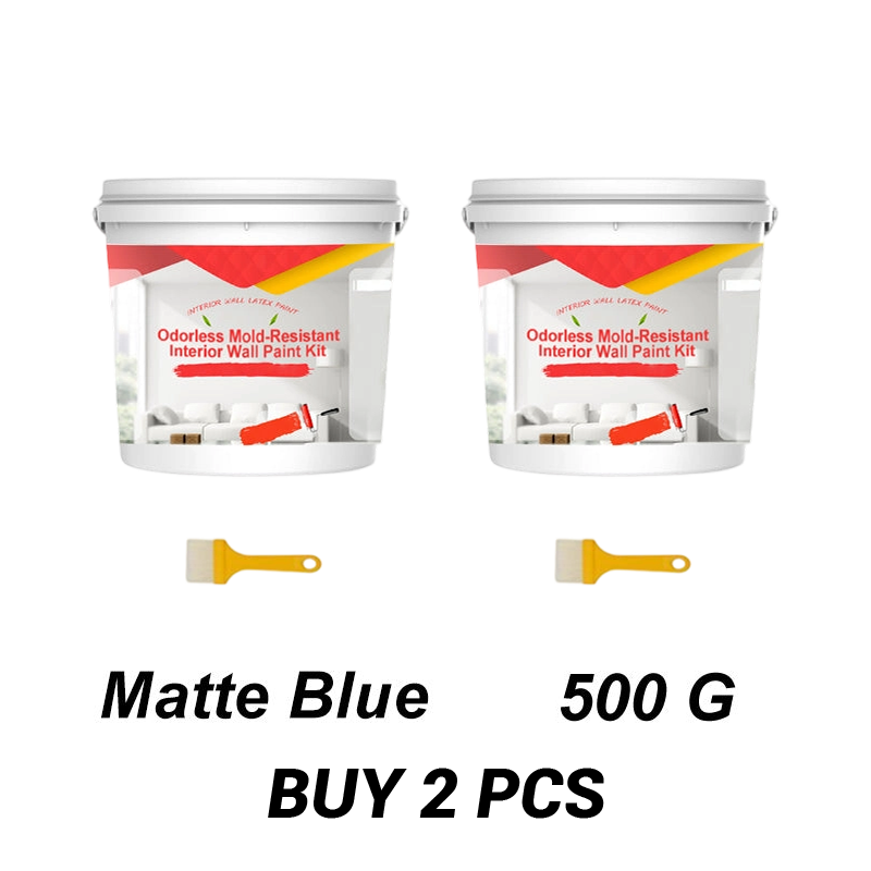Odorless Mold-Resistant Interior Wall Paint Kit