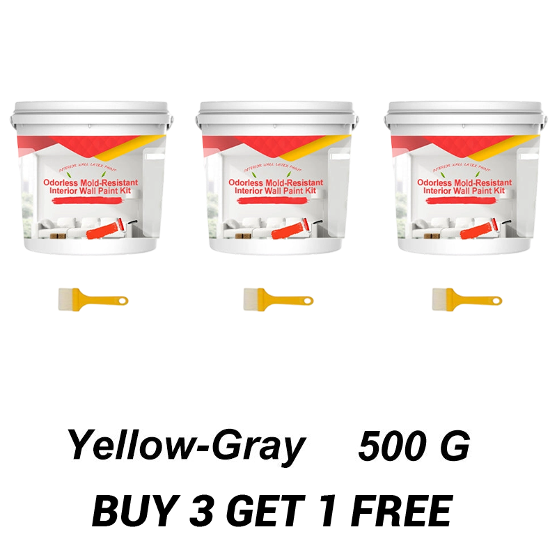Odorless Mold-Resistant Interior Wall Paint Kit
