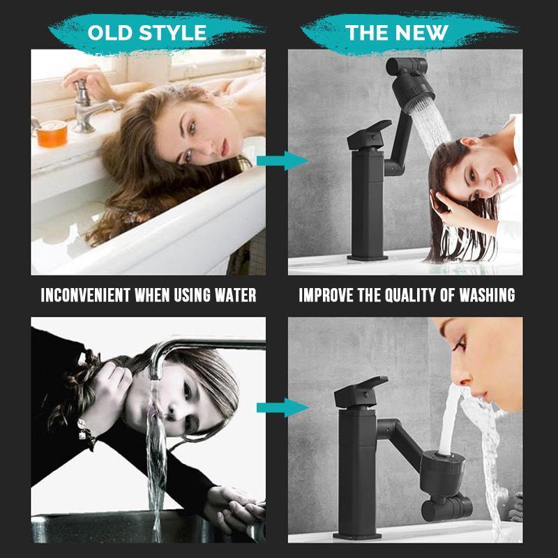 PVZXR®🔥Single Hole Hot And Cold Water Faucet Universal Swivel Basin Faucet