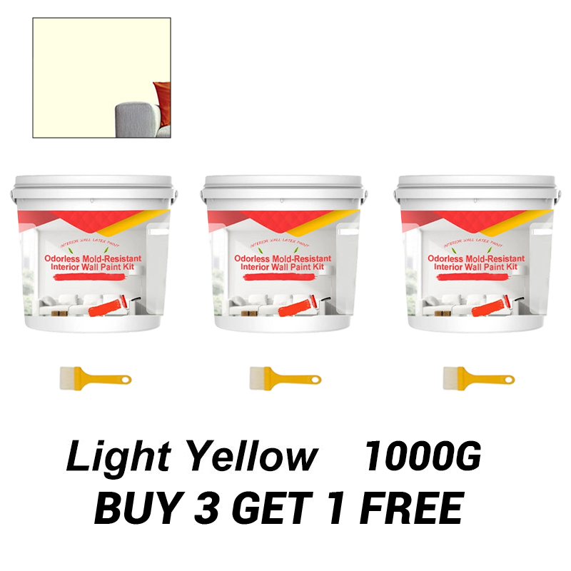 Odorless Mold-Resistant Interior Wall Paint Kit