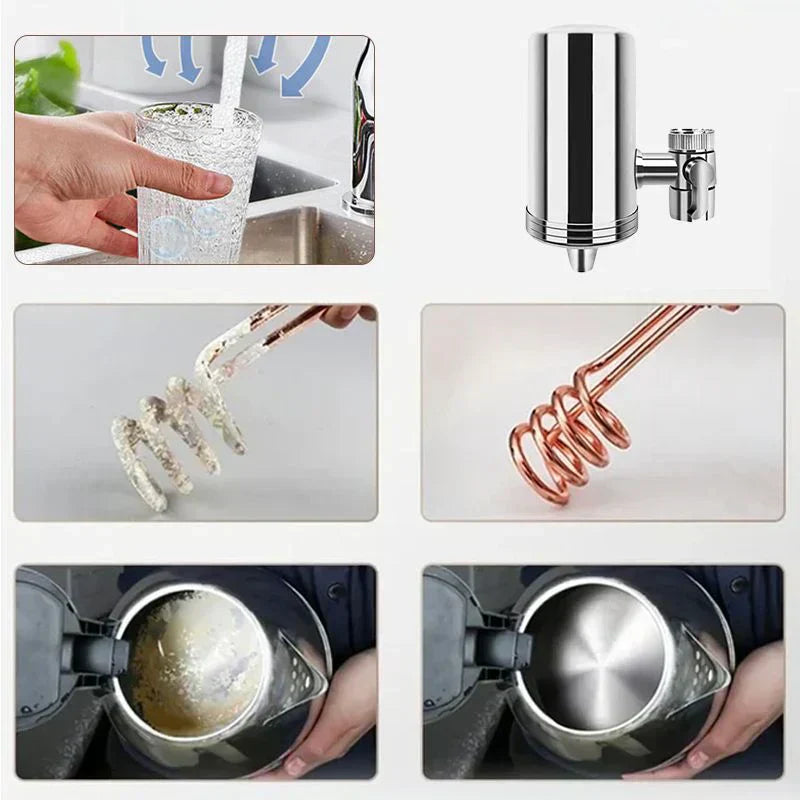 PVZXRš„ Installation-free Stainless Steel Household Faucet Water Purifier