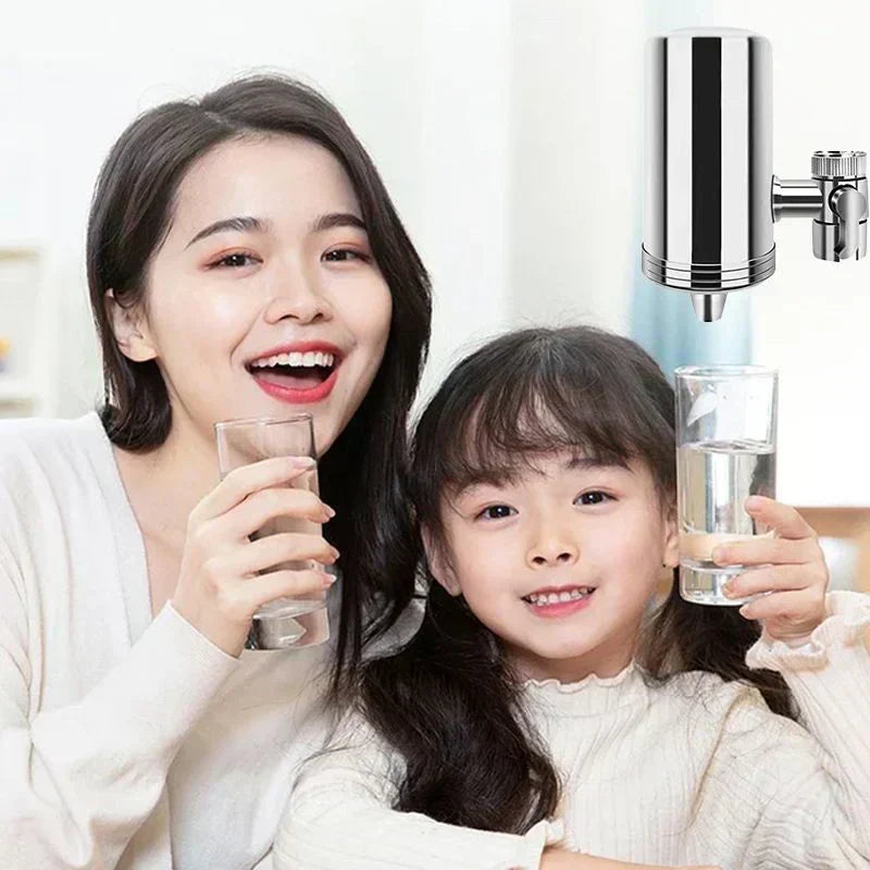 PVZXRš„ Installation-free Stainless Steel Household Faucet Water Purifier