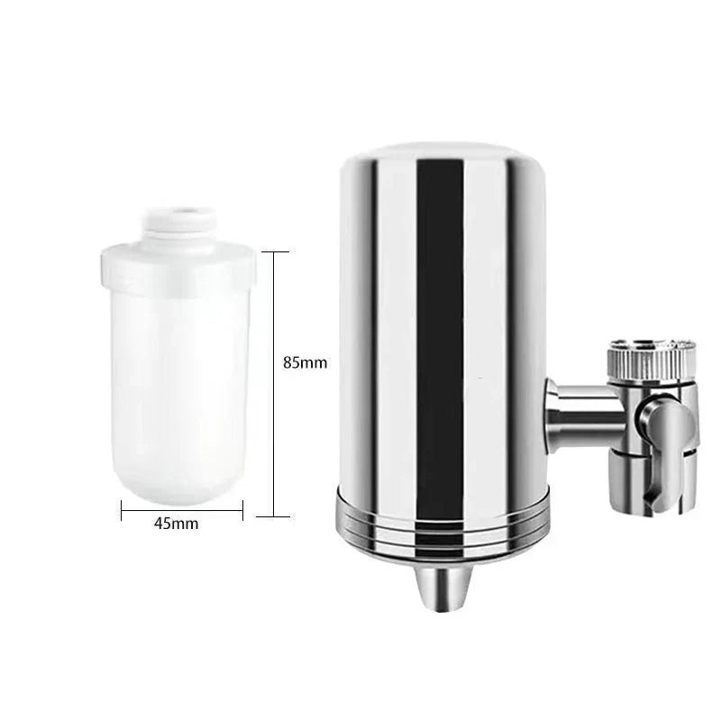 PVZXRš„ Installation-free Stainless Steel Household Faucet Water Purifier