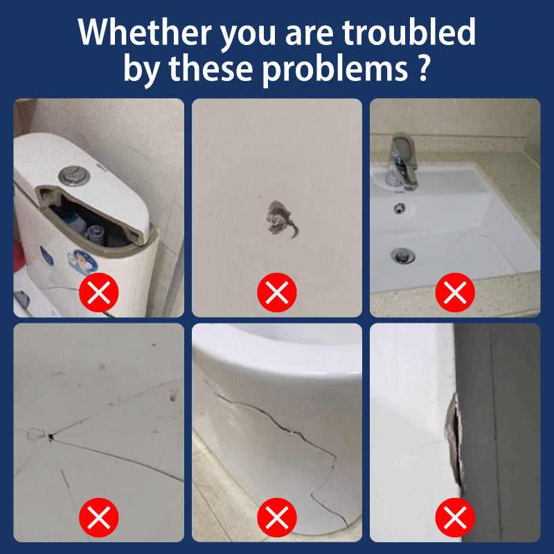 🪒PVZXR® Worry-Free Helper🏗!Ceramic Tile Crack Repair Paste Kit