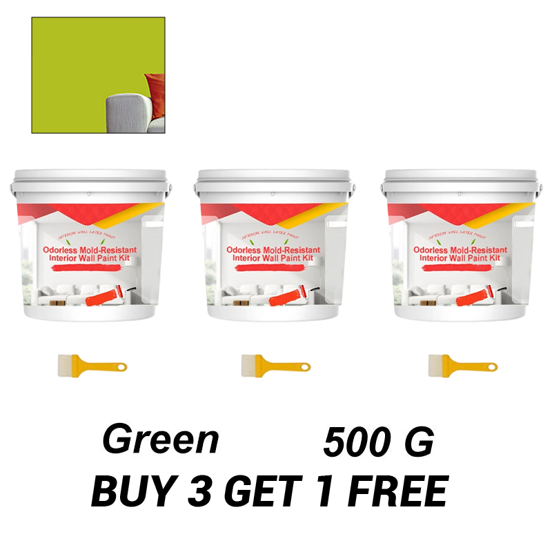 Odorless Mold-Resistant Interior Wall Paint Kit