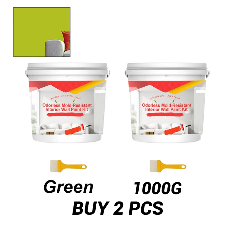 Odorless Mold-Resistant Interior Wall Paint Kit