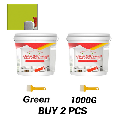 Odorless Mold-Resistant Interior Wall Paint Kit