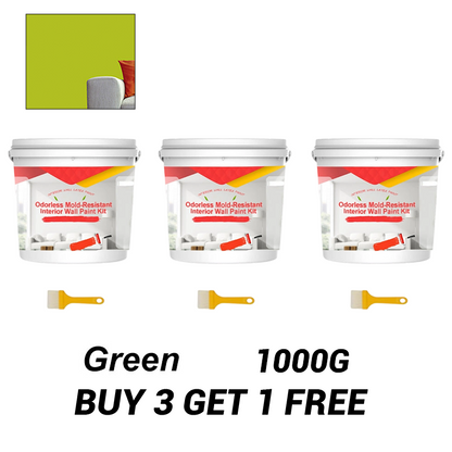 Odorless Mold-Resistant Interior Wall Paint Kit