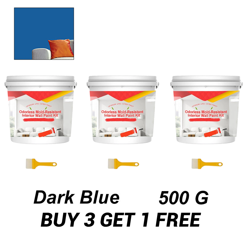 Odorless Mold-Resistant Interior Wall Paint Kit