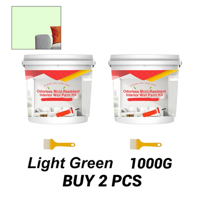Odorless Mold-Resistant Interior Wall Paint Kit