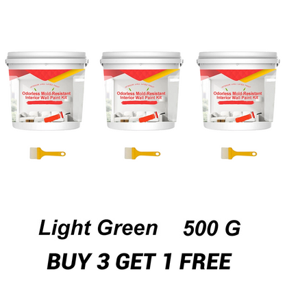 Odorless Mold-Resistant Interior Wall Paint Kit