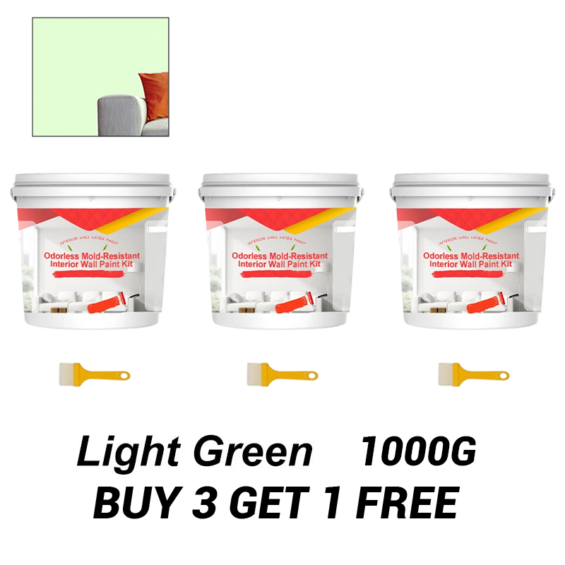 Odorless Mold-Resistant Interior Wall Paint Kit