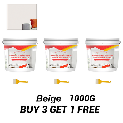 Odorless Mold-Resistant Interior Wall Paint Kit
