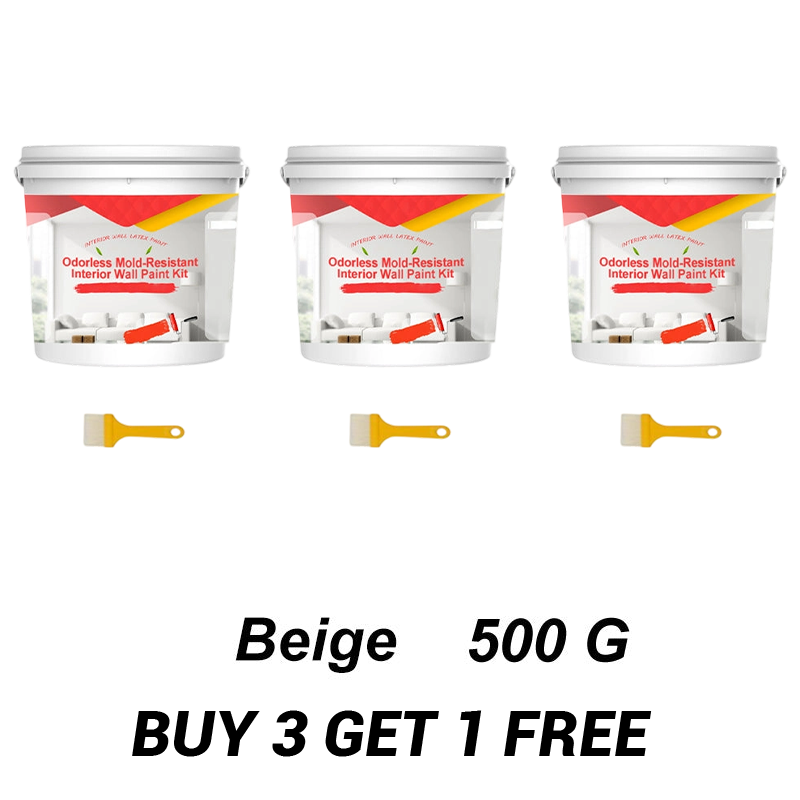 Odorless Mold-Resistant Interior Wall Paint Kit