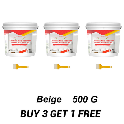 Odorless Mold-Resistant Interior Wall Paint Kit