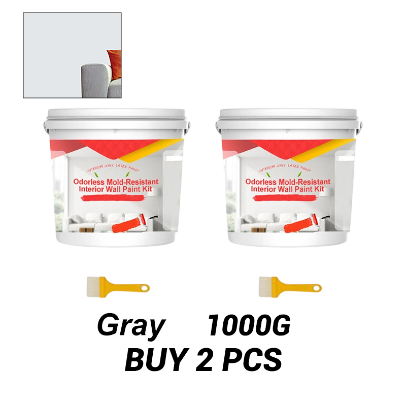 Odorless Mold-Resistant Interior Wall Paint Kit