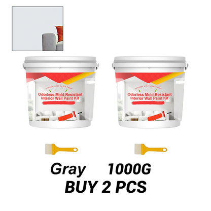Odorless Mold-Resistant Interior Wall Paint Kit