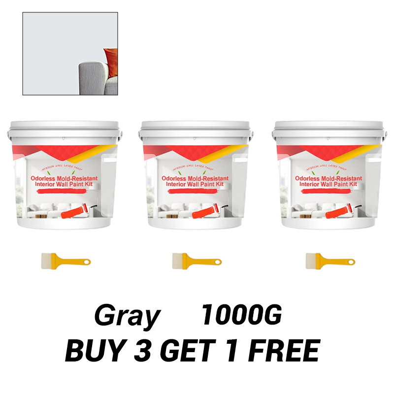 Odorless Mold-Resistant Interior Wall Paint Kit