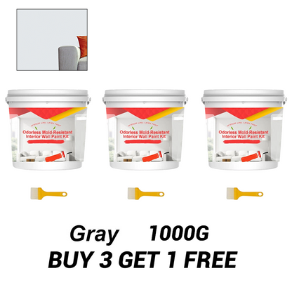 Odorless Mold-Resistant Interior Wall Paint Kit