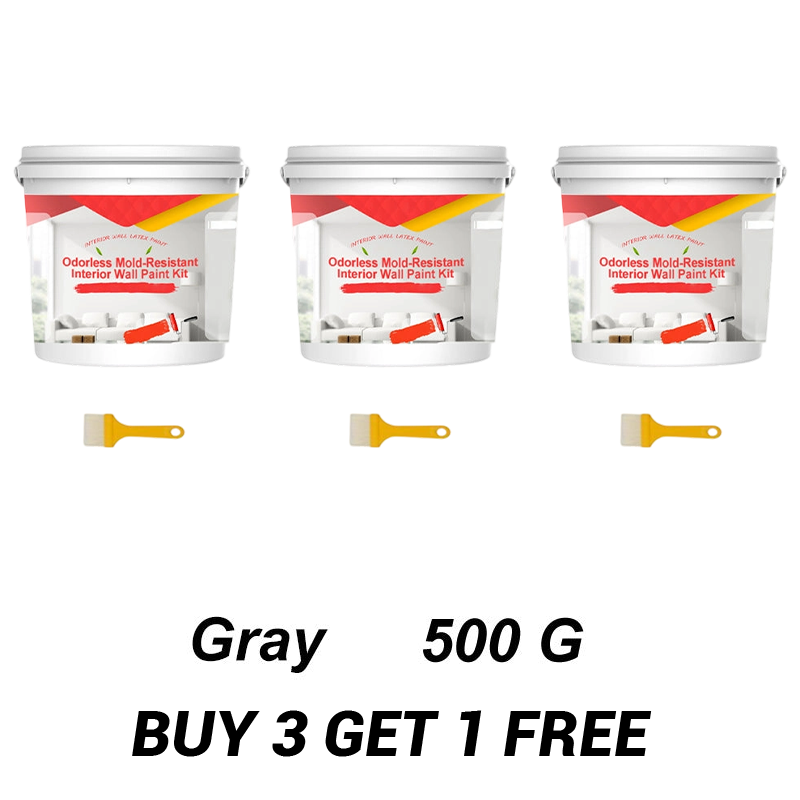 Odorless Mold-Resistant Interior Wall Paint Kit