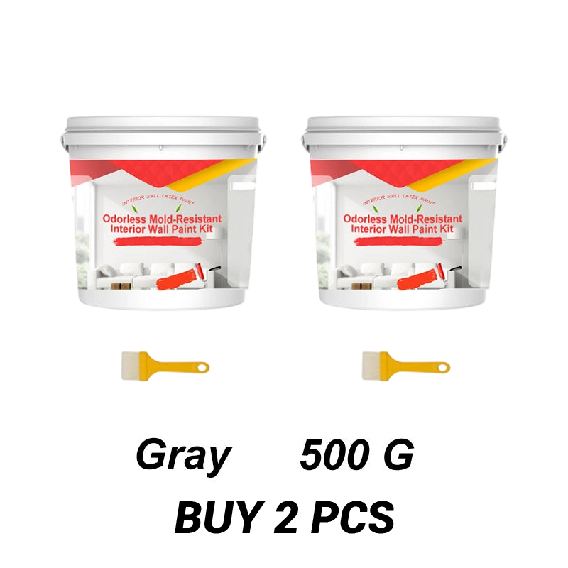 Odorless Mold-Resistant Interior Wall Paint Kit