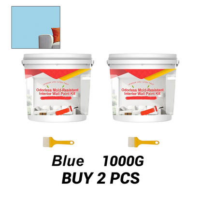 Odorless Mold-Resistant Interior Wall Paint Kit