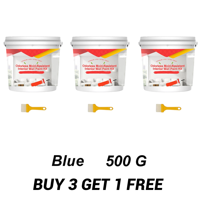Odorless Mold-Resistant Interior Wall Paint Kit
