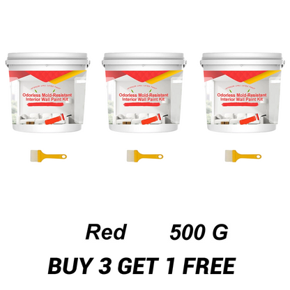 Odorless Mold-Resistant Interior Wall Paint Kit