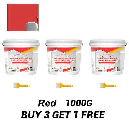Odorless Mold-Resistant Interior Wall Paint Kit