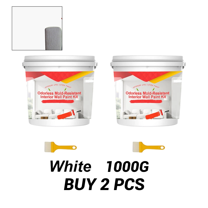 Odorless Mold-Resistant Interior Wall Paint Kit