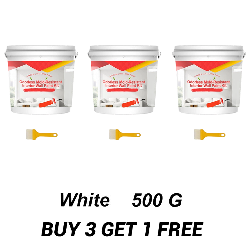 Odorless Mold-Resistant Interior Wall Paint Kit