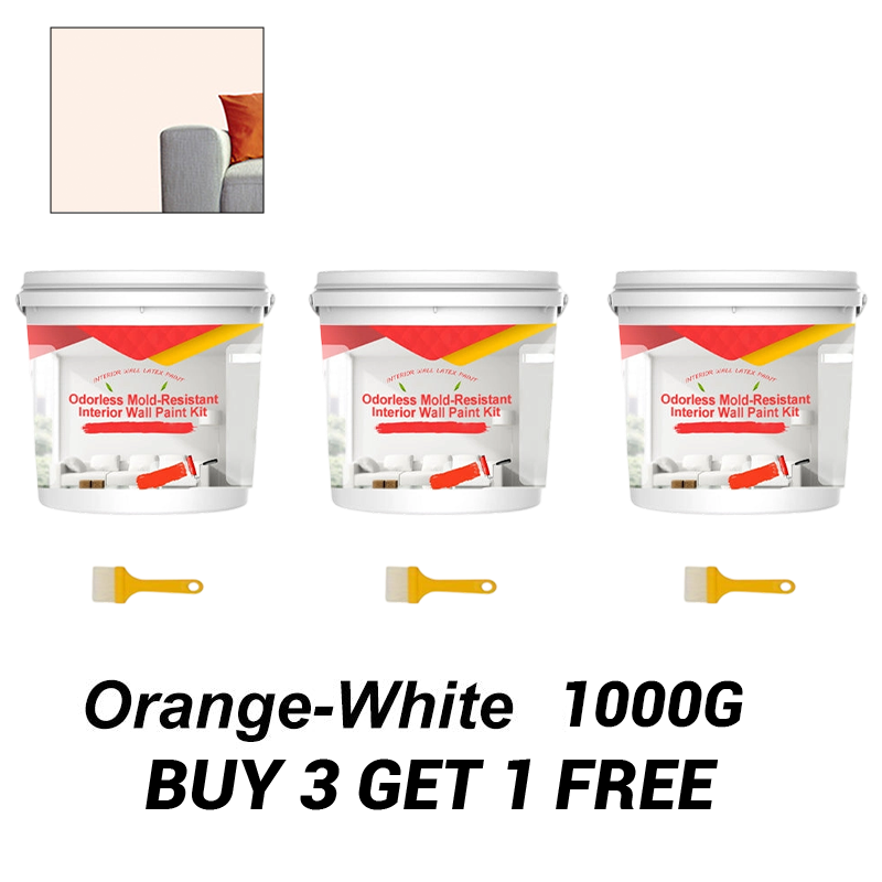 Odorless Mold-Resistant Interior Wall Paint Kit