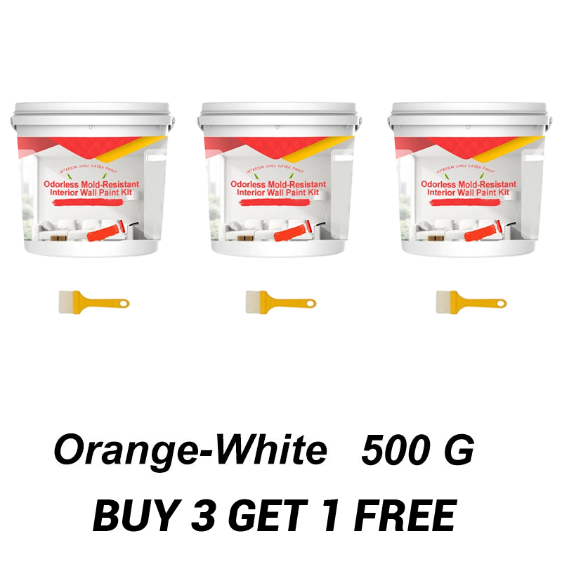 Odorless Mold-Resistant Interior Wall Paint Kit