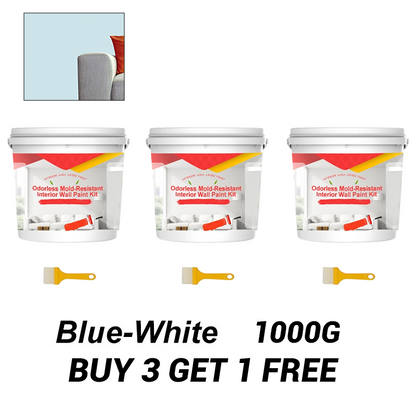 Odorless Mold-Resistant Interior Wall Paint Kit