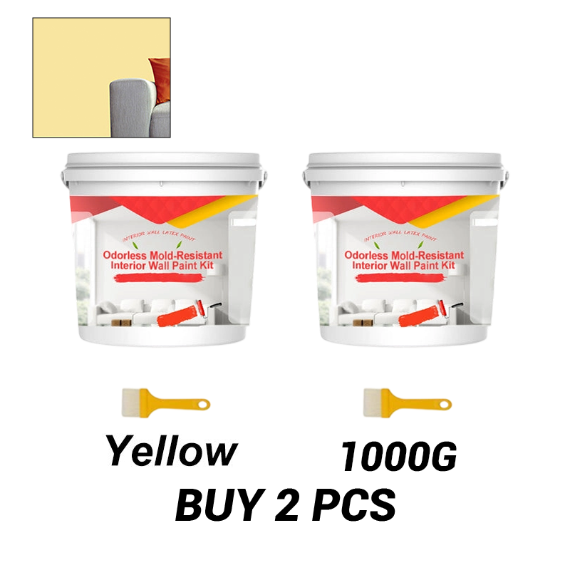 Odorless Mold-Resistant Interior Wall Paint Kit