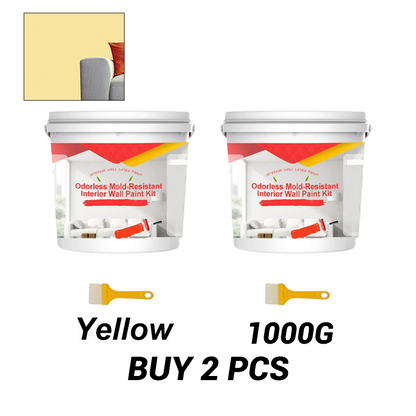 Odorless Mold-Resistant Interior Wall Paint Kit