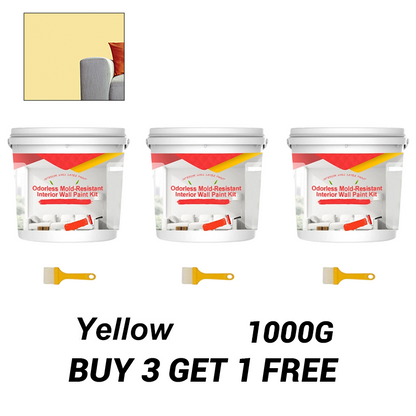 Odorless Mold-Resistant Interior Wall Paint Kit