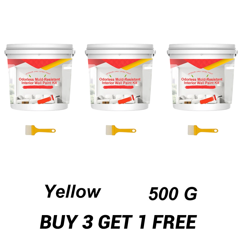Odorless Mold-Resistant Interior Wall Paint Kit