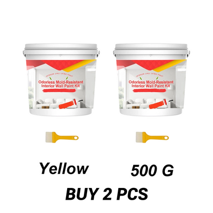 Odorless Mold-Resistant Interior Wall Paint Kit